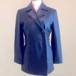 I.N.C. International concepts, 100% leather, pea coat, women’s jacket, size S